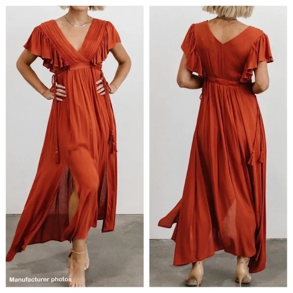 chinese dress ladies Misha 'Jennifer Cupro' Maxi Dress in Black – HONEY HIRE BOUTIQUE main image 1